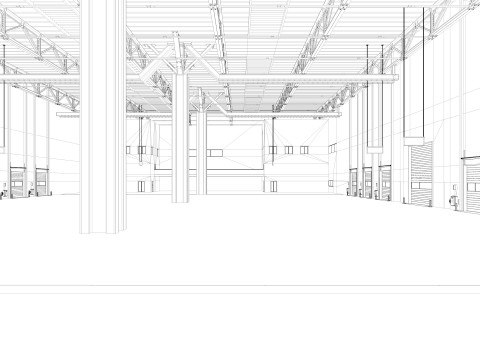 Warehouse Logistic 5 interior and exterior Model 3D