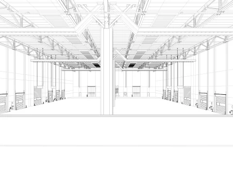 Warehouse Logistic 5 interior and exterior 3D Model