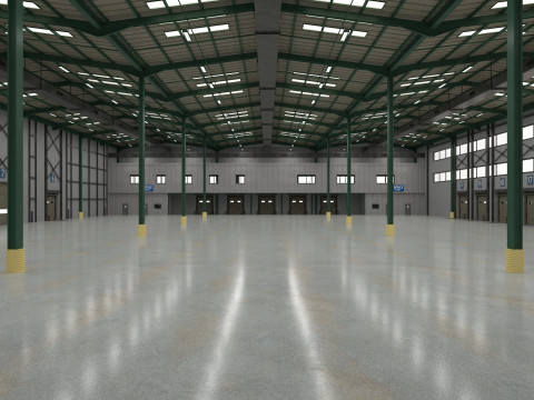 Warehouse Logistic 6 interior and exterior 3D Модель