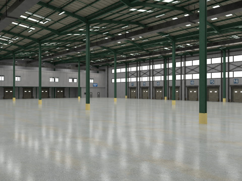 Warehouse Logistic 6 interior and exterior 3D Модель