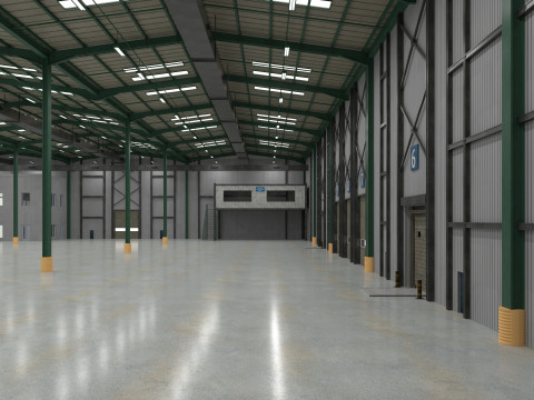 Warehouse Logistic 6 interior and exterior 3D Модель