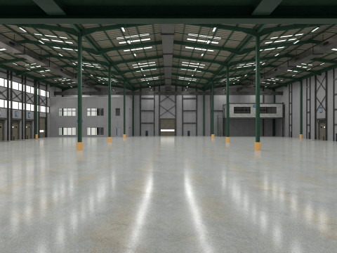 Warehouse Logistic 6 interior and exterior 3D Модель