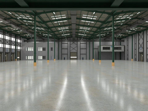 Warehouse Logistic 6 interior and exterior 3D Model