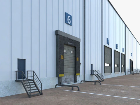 Warehouse Logistic 6 interior and exterior 3D Model