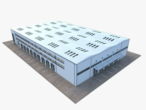 Warehouse Logistic 6 interior and exterior 3D Model