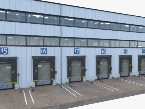 Warehouse Logistic 6 interior and exterior 3D Модель