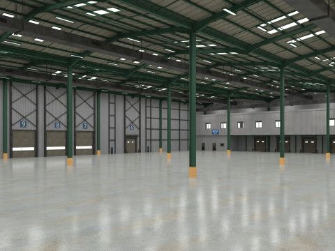 Warehouse Logistic 6 interior and exterior 3D Модель