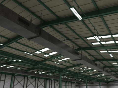 Warehouse Logistic 6 interior and exterior 3D Model
