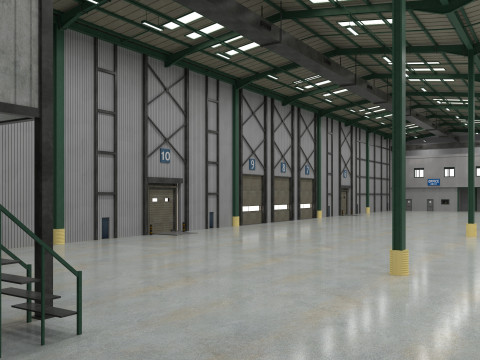 Warehouse Logistic 6 interior and exterior 3D Модель