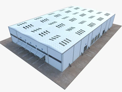 Warehouse Logistic 6 interior and exterior 3D Model