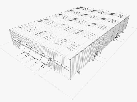 Warehouse Logistic 6 interior and exterior 3D Model