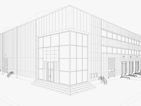 Warehouse Logistic 6 interior and exterior 3D Модель
