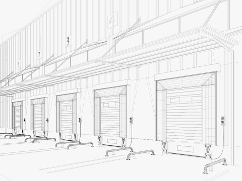 Warehouse Logistic 6 interior and exterior 3D Модель
