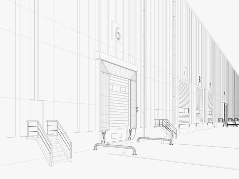 Warehouse Logistic 6 interior and exterior 3D Модель