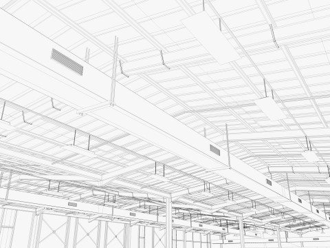 Warehouse Logistic 6 interior and exterior 3D Модель