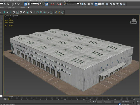 Warehouse Logistic 6 interior and exterior 3D Model