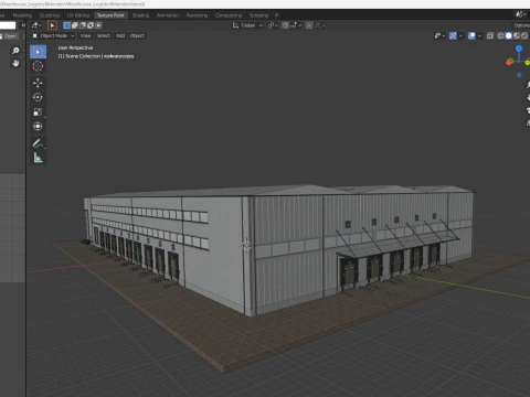Warehouse Logistic 6 interior and exterior 3D Model