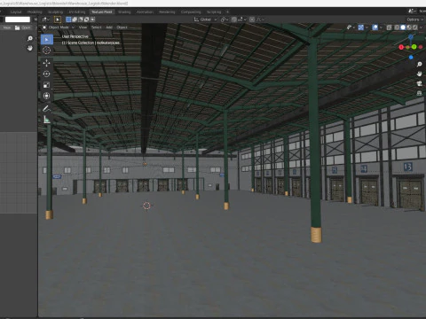 Warehouse Logistic 6 interior and exterior 3D Model