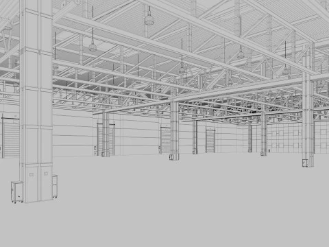 Lagerlogistik 7 3D Modell