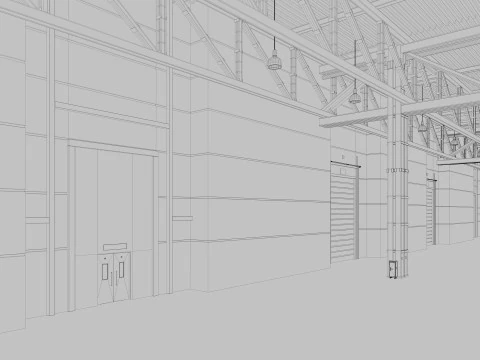 Lagerlogistik 7 3D Modell