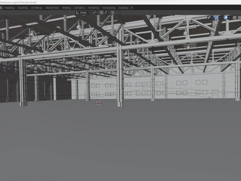 Lagerlogistik 7 3D Modell