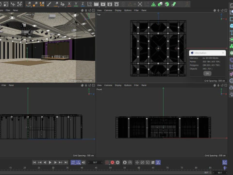 Sala dei matrimoni Modello 3D