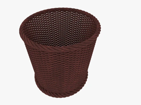 Wicker Basket 3D Model