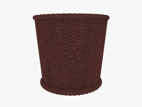 Wicker Basket 3D Model