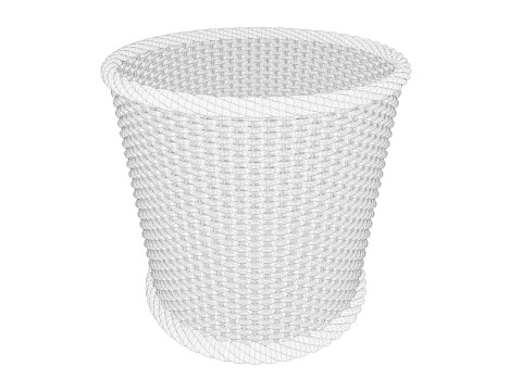 Wicker Basket 3Dモデル