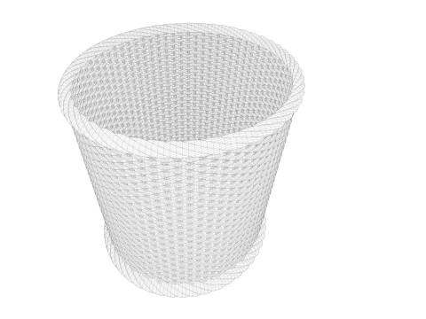 Wicker Basket 3Dモデル