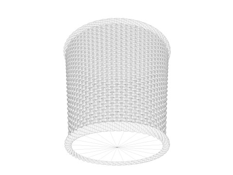 Wicker Basket 3Dモデル