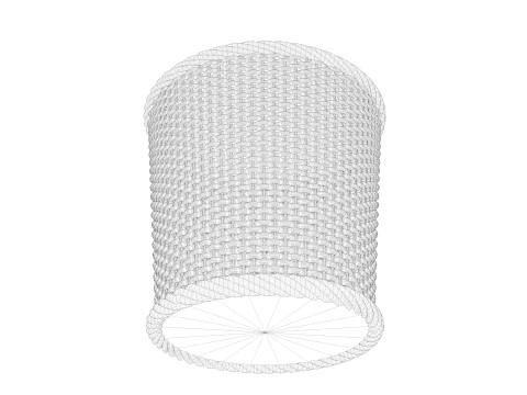 Wicker Basket 3D Model
