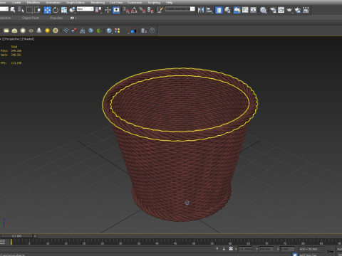 Wicker Basket 3Dモデル
