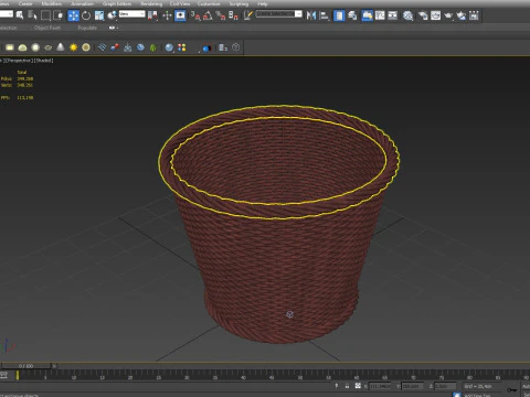 Wicker Basket 3D Model