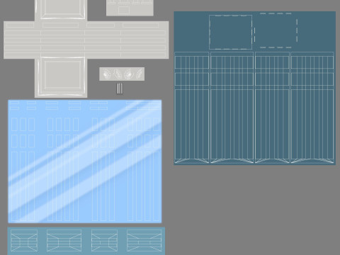 Cartoon Skyscraper Pack Low-poly Model 3D
