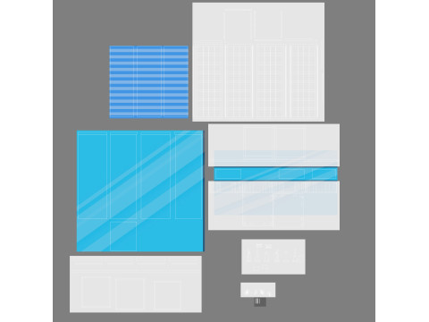 Cartoon Skyscraper Pack Low-poly Model 3D
