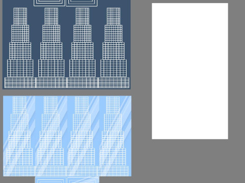 Cartoon Skyscraper Pack Low-poly Model 3D