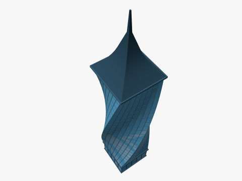 Cartoon Skyscraper Pack Low-poly Model 3D