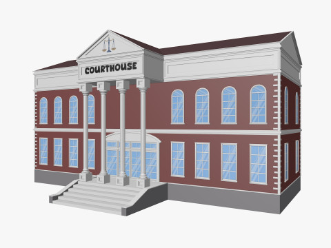 Cartoon City Buildings Pack Low-poly 3D Model