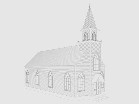 Cartoon City Buildings Pack Low-poly 3D Model