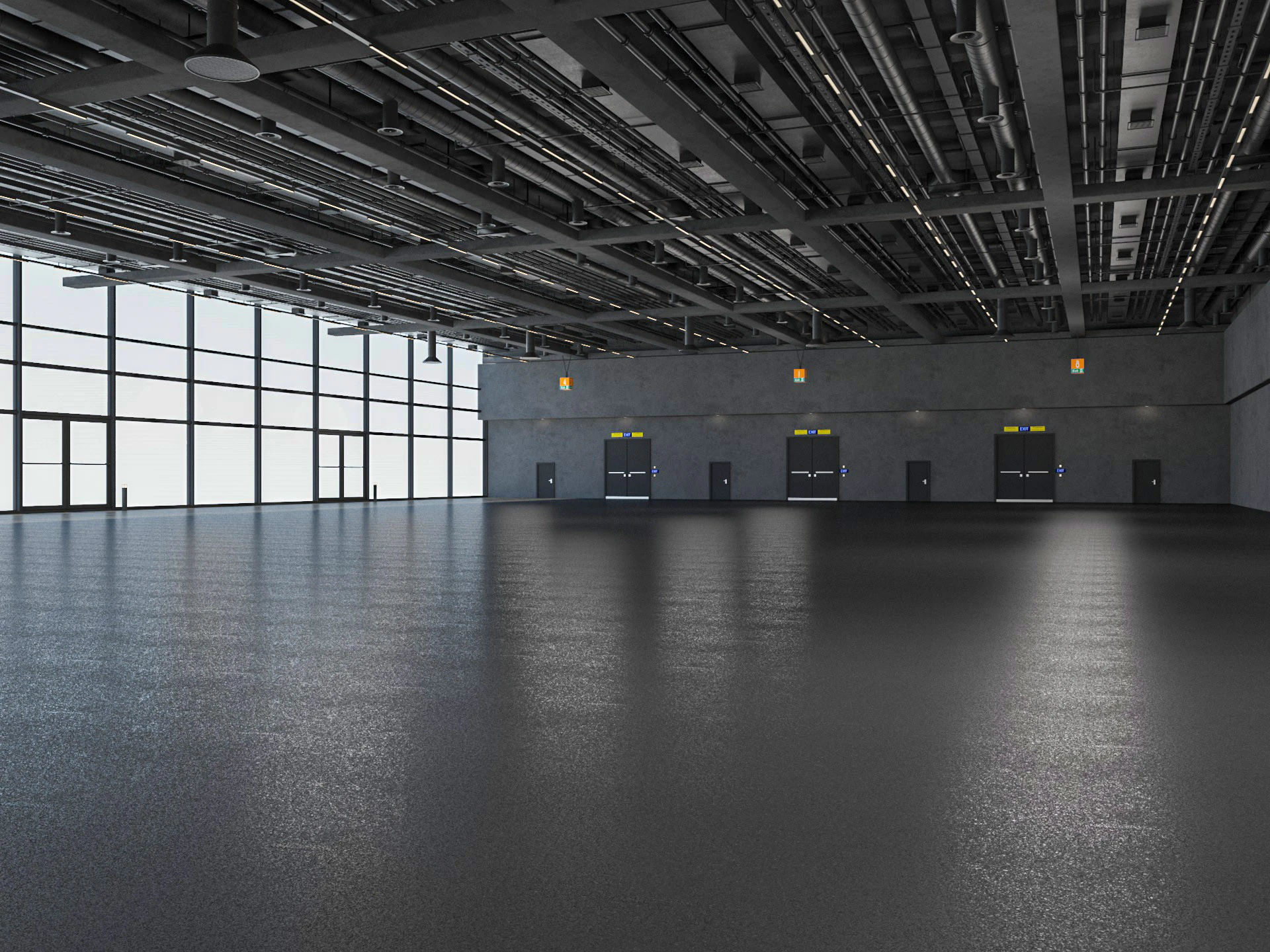 Exhibition Hall 34 3D Model .c4d .max .obj .3ds .fbx .stl .blend 