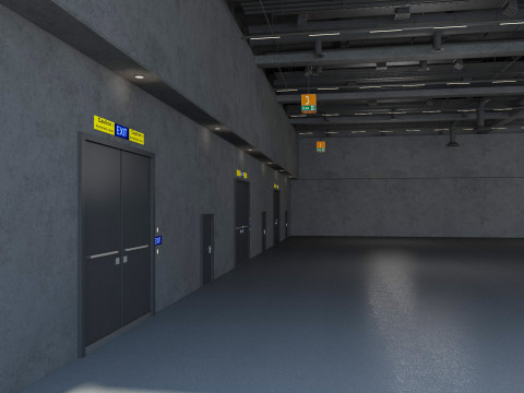 Exhibition Hall 34 3D Model