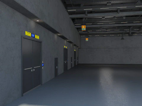 Exhibition Hall 34 3D Model