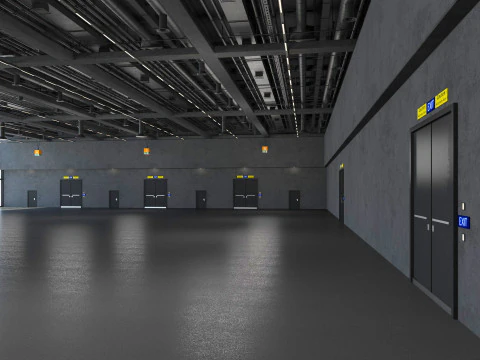 Exhibition Hall 34 3D Model