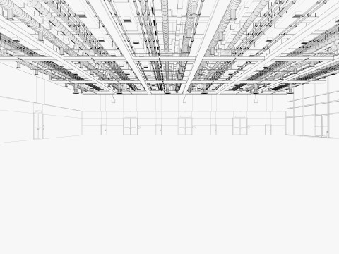Exhibition Hall 34 3D Model