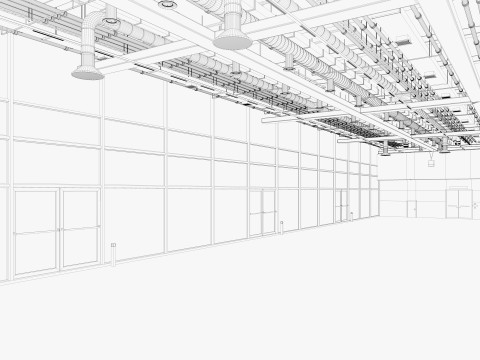 Exhibition Hall 34 3D Model