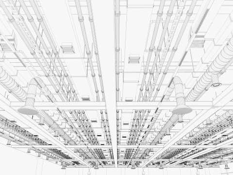 Exhibition Hall 34 3D Model