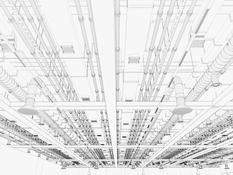 Exhibition Hall 34 3D Model