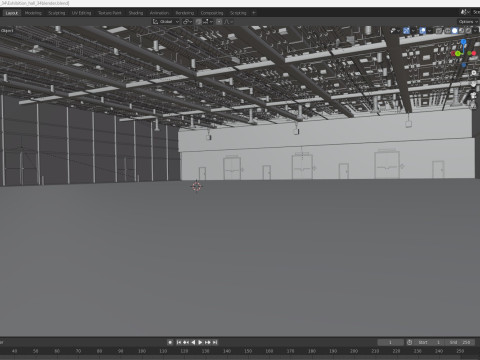Exhibition Hall 34 3D Model