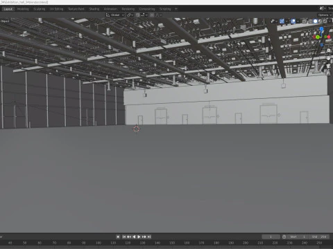 Exhibition Hall 34 3D Model